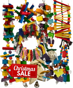 9 X Parrot Toy Pack - African Grey, Amazon, Cockatoo, Macaw Etc - RRP £148.91 - Pack 5